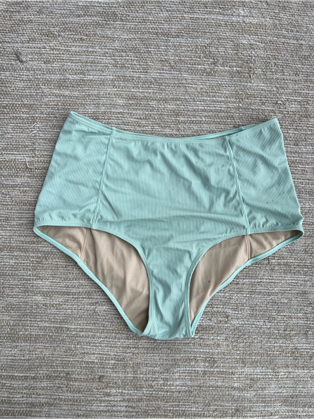 Kortni Jeane Mint Green Ribbed Swim Bottom size 2XL